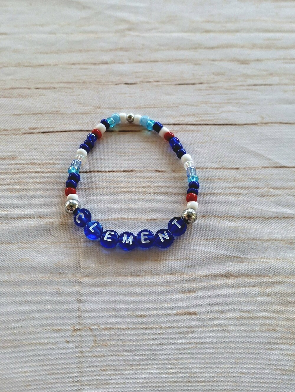 Baseball Fan Friendship Bracelet Blue Jays Accessory New Handmade